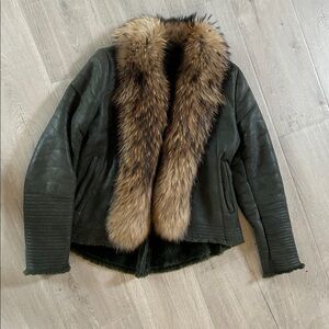 Sheep skin Jacket (80% sheep skin 20% real fox fur. Purchased in Austria)